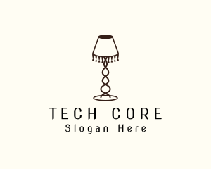 Retro Lamp Lighting logo design