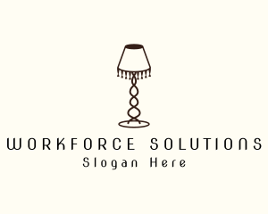 Retro Lamp Lighting logo design