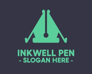 Pen Nib Tent logo design