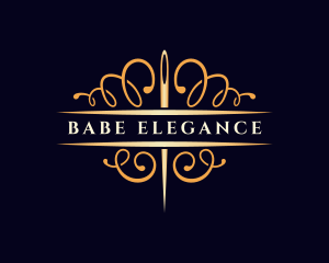 Elegant Needle Sewing logo design