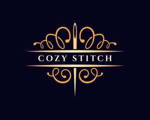 Elegant Needle Sewing logo design