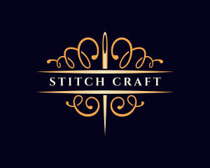 Elegant Needle Sewing logo design