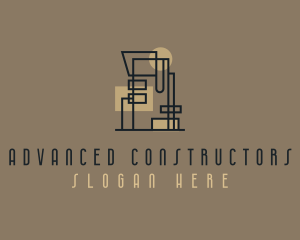 Tall Building Construction logo design