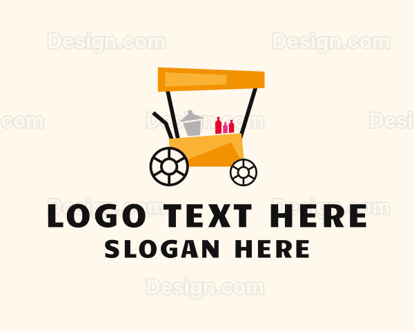 Street Food Meal Cart Logo