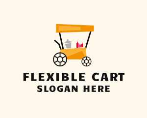 Street Food Meal Cart logo design