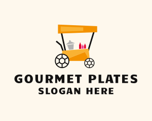 Street Food Meal Cart logo design