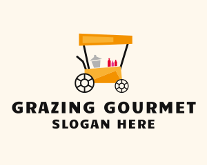 Street Food Meal Cart logo design