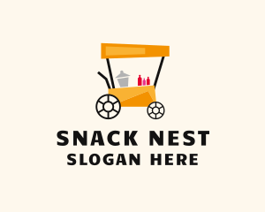 Street Food Meal Cart logo design