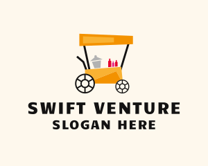 Street Food Meal Cart logo design