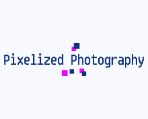 Pixel Tech Retro logo design