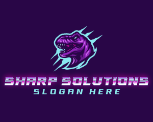 Tyrannosaurus Dinosaur Gaming logo design