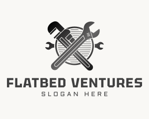 Gradient Wrench Plumbing logo design