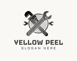 Gradient Wrench Plumbing logo design