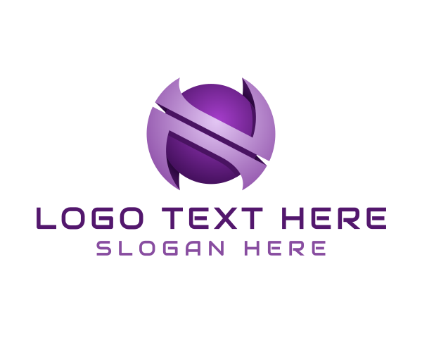 Purple logo example 1
