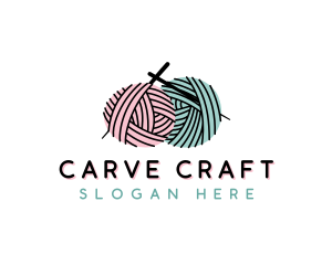 Yarn Craft Knitting logo design