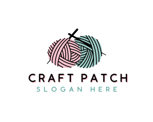 Yarn Craft Knitting logo design