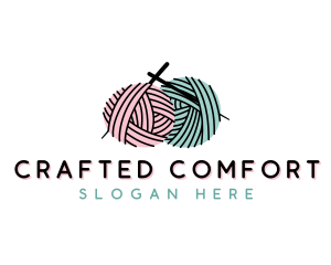 Yarn Craft Knitting logo design