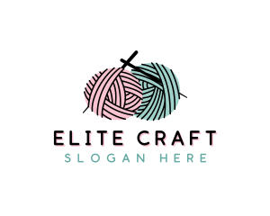 Yarn Craft Knitting logo design