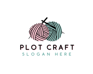 Yarn Craft Knitting logo design