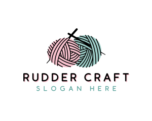 Yarn Craft Knitting logo design