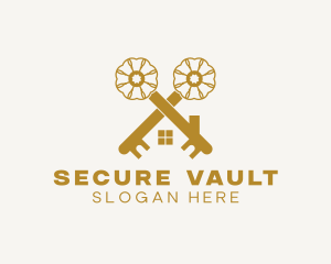 Security Key House logo design