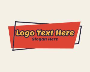 Fun Retro Signage Logo