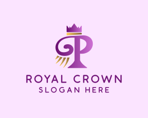 Violet Crown Letter P logo