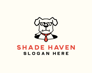 Boss Dog Tie Grooming logo design