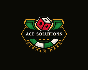 Gambling Casino Dice logo design