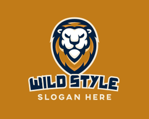 Jungle Wild Lion Mane Gaming logo design