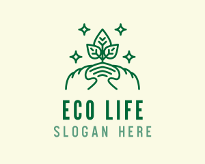 Eco Plant Sprout Agriculture logo design