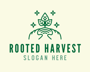 Eco Plant Sprout Agriculture logo design