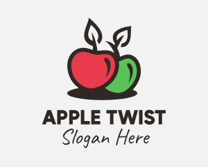 Red Green Apple logo design