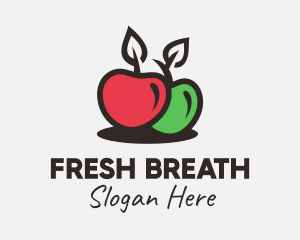 Red Green Apple logo design