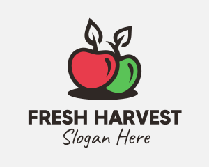 Red Green Apple logo design