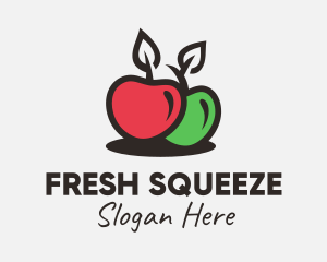 Red Green Apple logo design