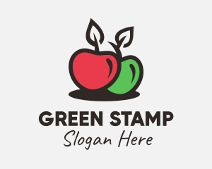 Red Green Apple logo design