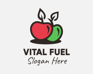 Red Green Apple logo design