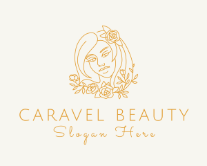 Golden Beauty Makeup logo design