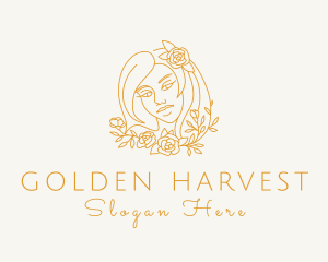 Golden Beauty Makeup logo design