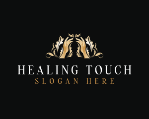 Healing Wellness Hands logo design