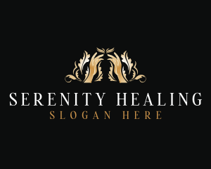 Healing Wellness Hands logo design