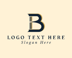 Law Firm Pillar Letter B logo