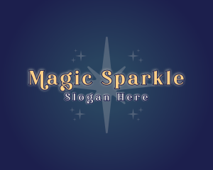 Wishing Star Sparkle logo design