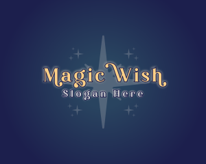 Wishing Star Sparkle logo design