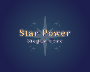 Wishing Star Sparkle logo design