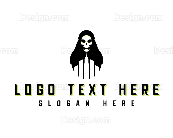 Scary Death Reaper Logo