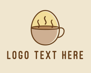 Egg Coffee Breakfast logo design
