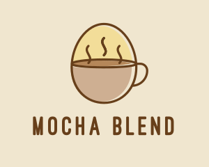 Egg Coffee Breakfast logo design