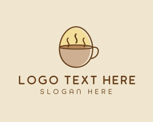 Egg Coffee Breakfast Logo